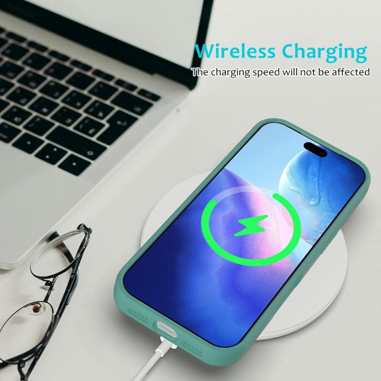 For iPhone 17 Pro Max Solid Color Silicone Phone Case
