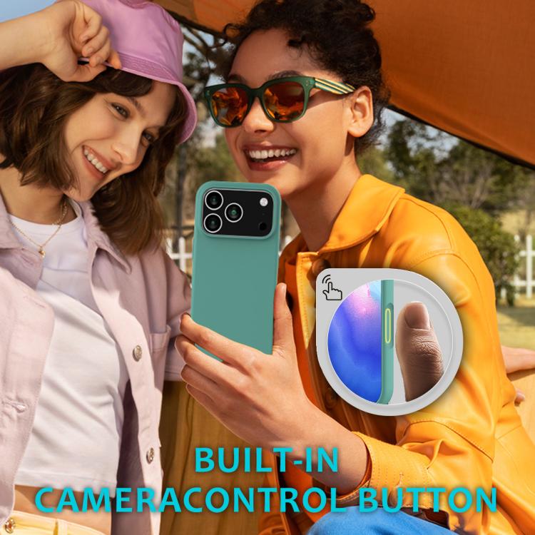 For iPhone 17 Pro Max Solid Color Silicone Phone Case