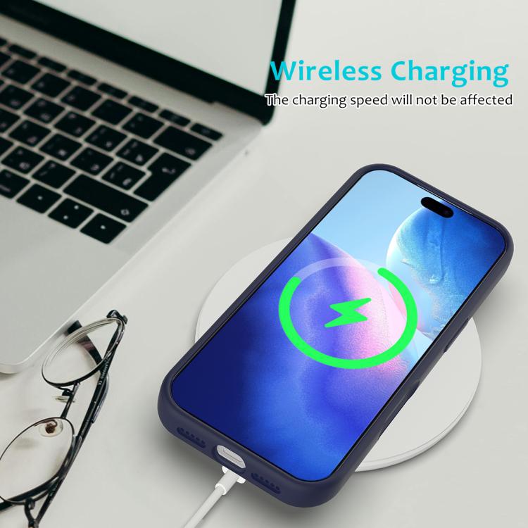 For iPhone 17 Pro Max Solid Color Silicone Phone Case