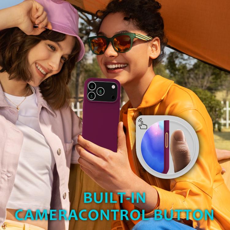 For iPhone 17 Pro Max Solid Color Silicone Phone Case