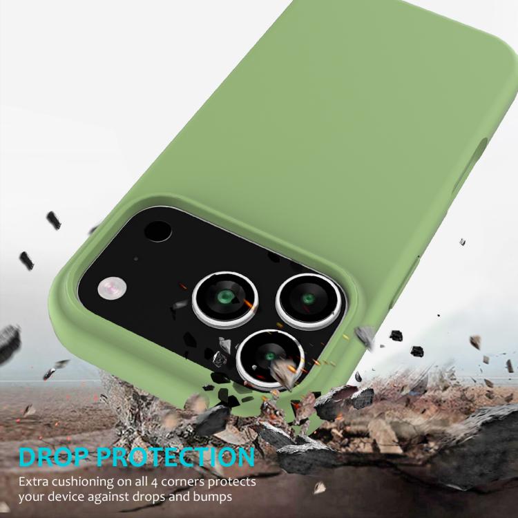 For iPhone 17 Pro Solid Color Silicone Phone Case