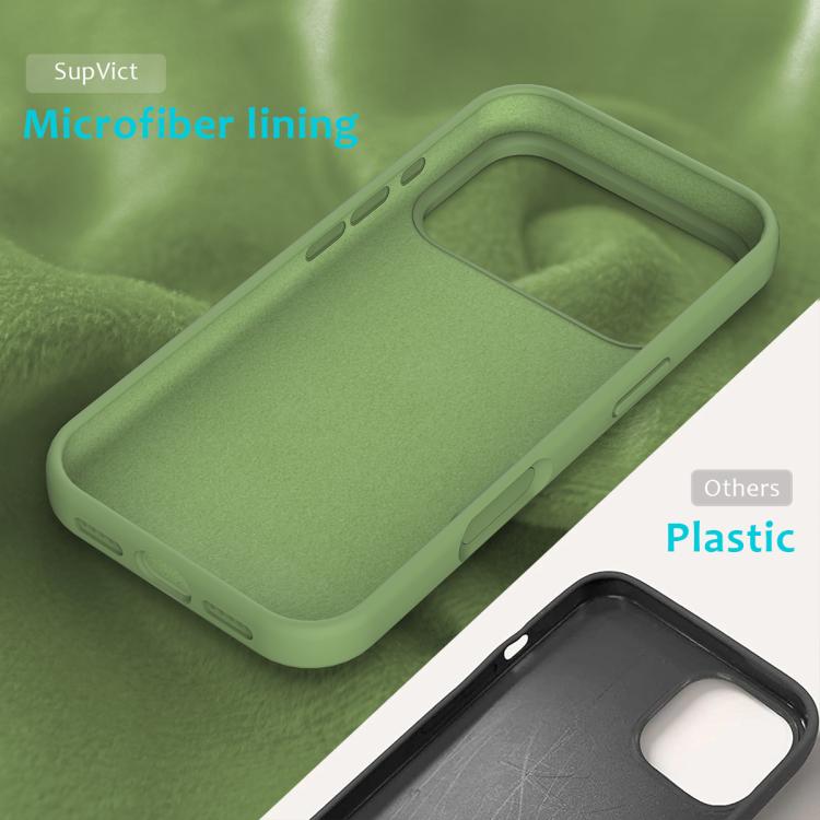 For iPhone 17 Pro Solid Color Silicone Phone Case