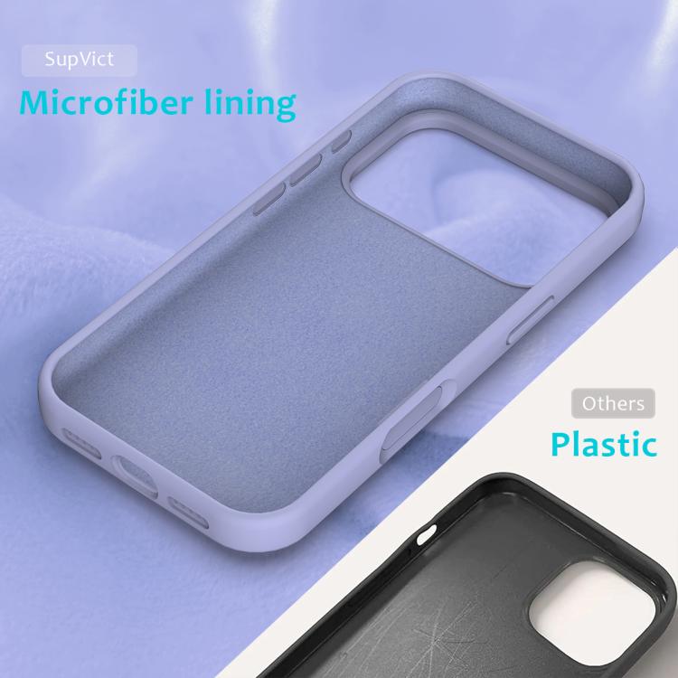 For iPhone 17 Pro Solid Color Silicone Phone Case