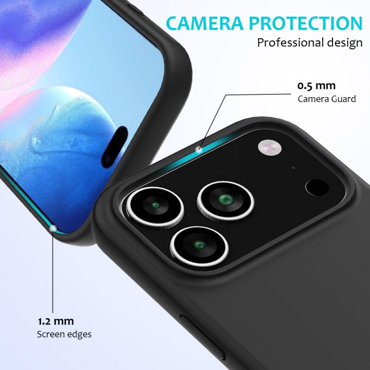 For iPhone 17 Pro Solid Color Silicone Phone Case