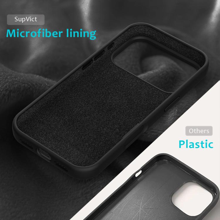 For iPhone 17 Pro Solid Color Silicone Phone Case