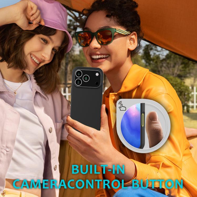 For iPhone 17 Pro Solid Color Silicone Phone Case