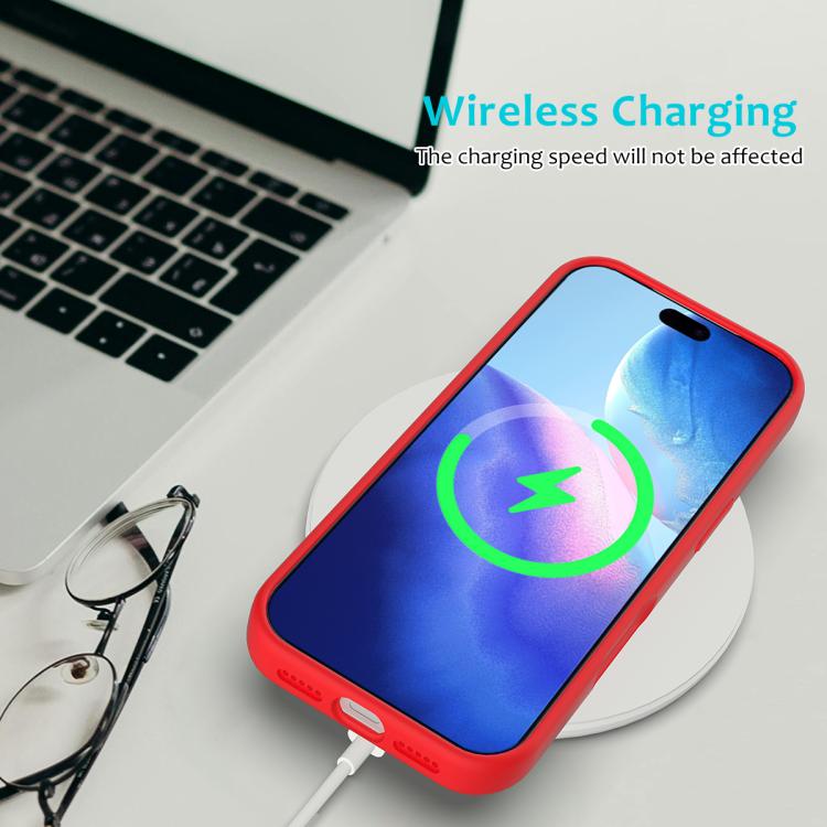 For iPhone 17 Pro Solid Color Silicone Phone Case