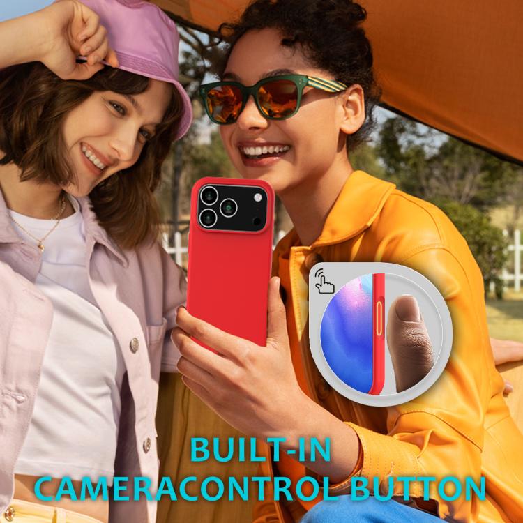For iPhone 17 Pro Solid Color Silicone Phone Case