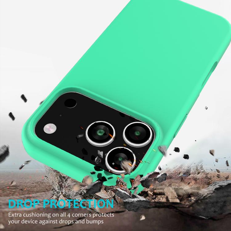 For iPhone 17 Pro Solid Color Silicone Phone Case