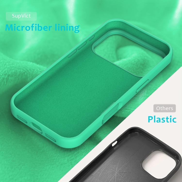 For iPhone 17 Pro Solid Color Silicone Phone Case