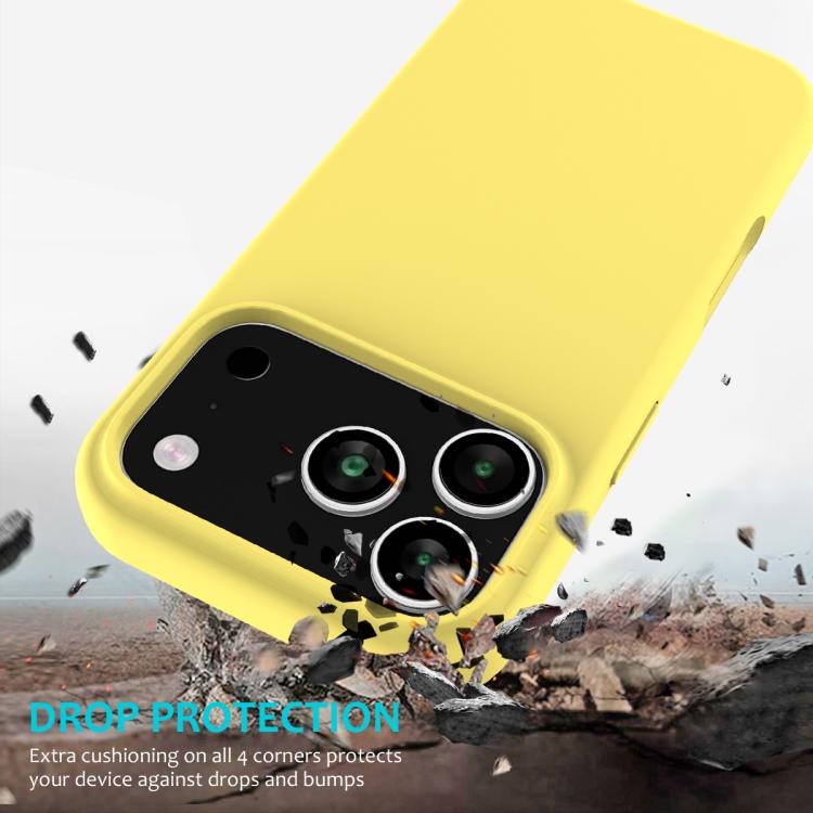 For iPhone 17 Pro Solid Color Silicone Phone Case