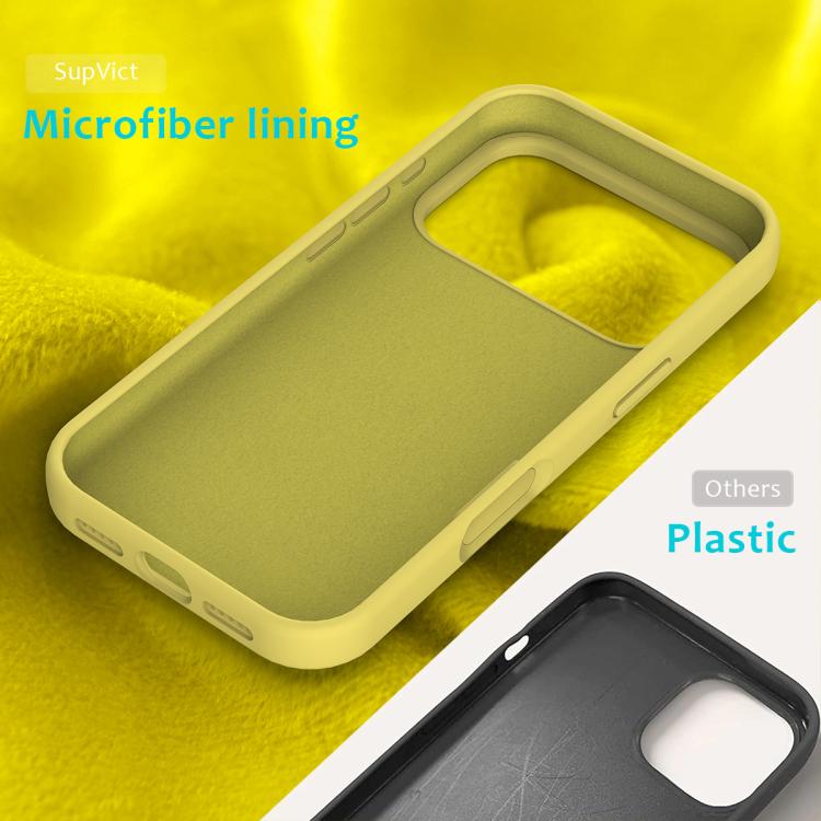 For iPhone 17 Pro Solid Color Silicone Phone Case