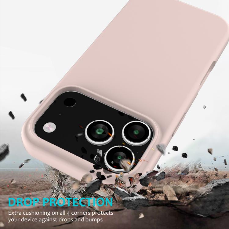 For iPhone 17 Pro Solid Color Silicone Phone Case