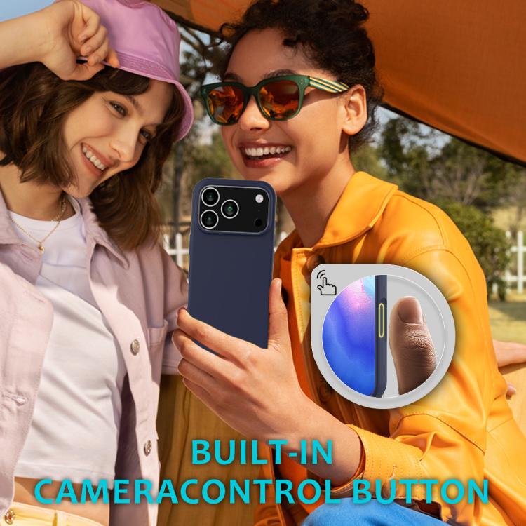 For iPhone 17 Pro Solid Color Silicone Phone Case