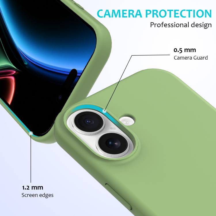 For iPhone 17 Solid Color Silicone Phone Case