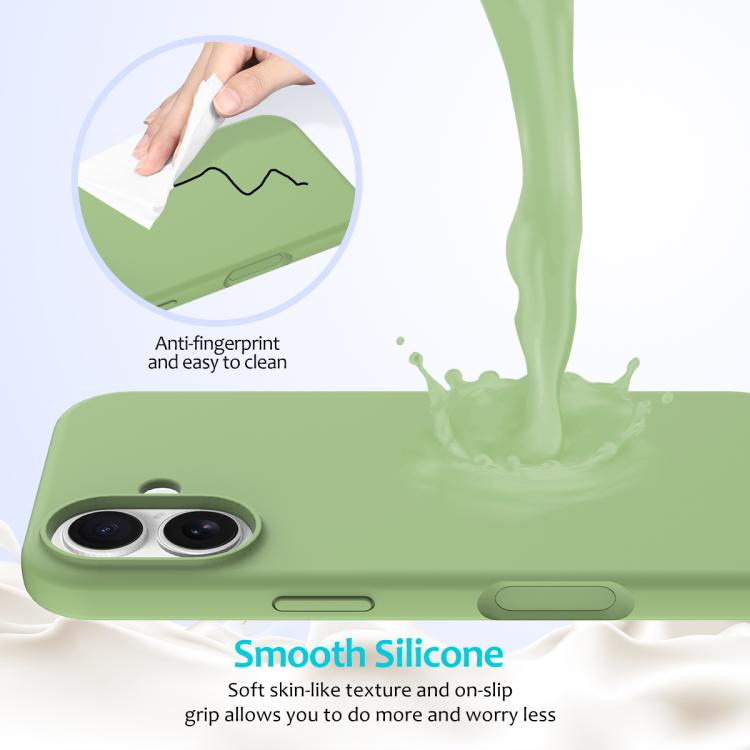 For iPhone 17 Solid Color Silicone Phone Case