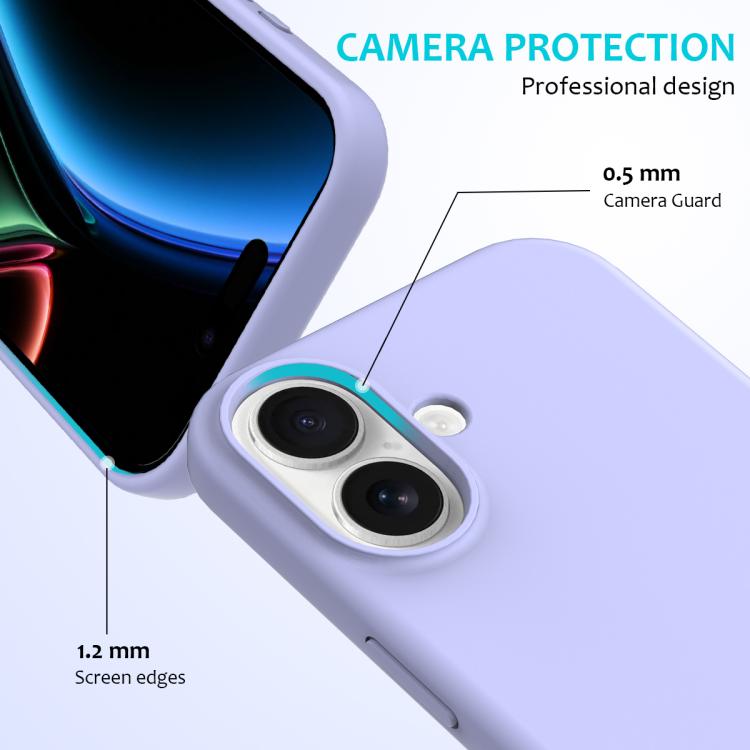 For iPhone 17 Solid Color Silicone Phone Case
