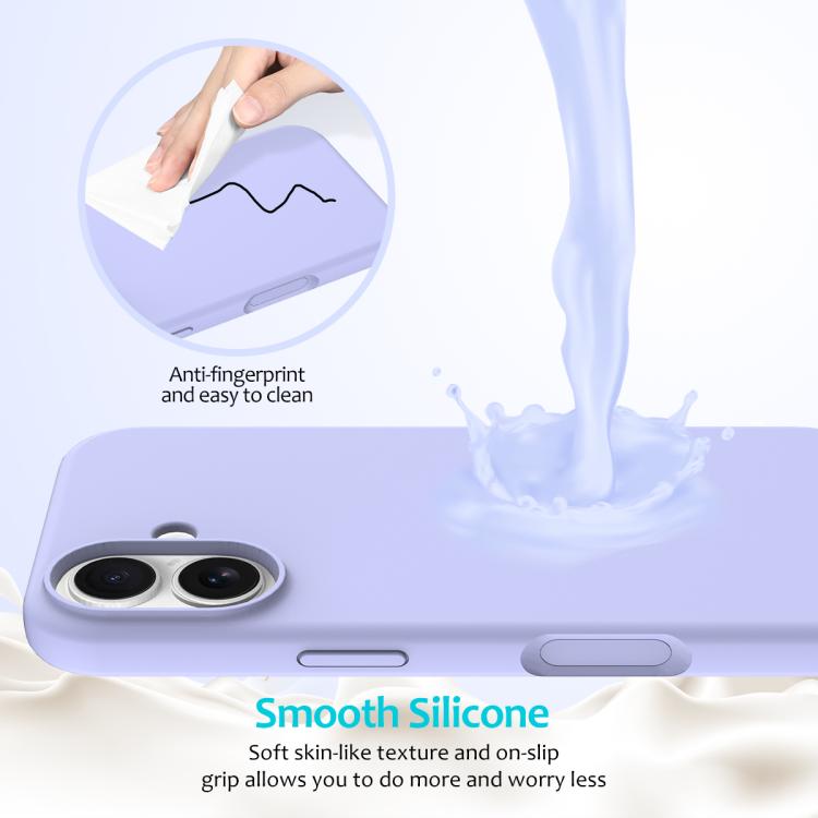 For iPhone 17 Solid Color Silicone Phone Case
