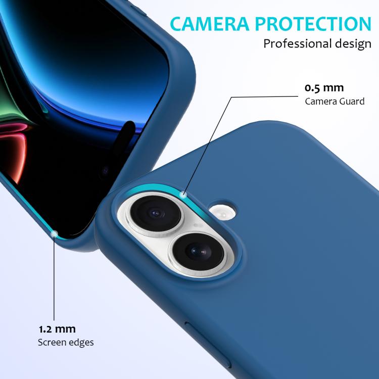 For iPhone 17 Solid Color Silicone Phone Case