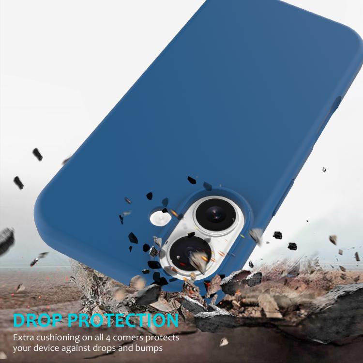 For iPhone 17 Solid Color Silicone Phone Case