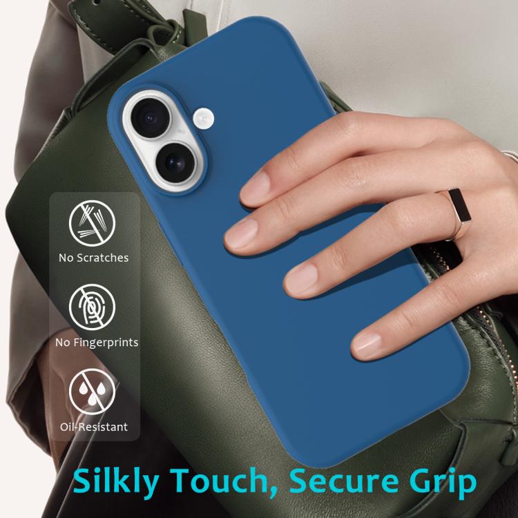 For iPhone 17 Solid Color Silicone Phone Case