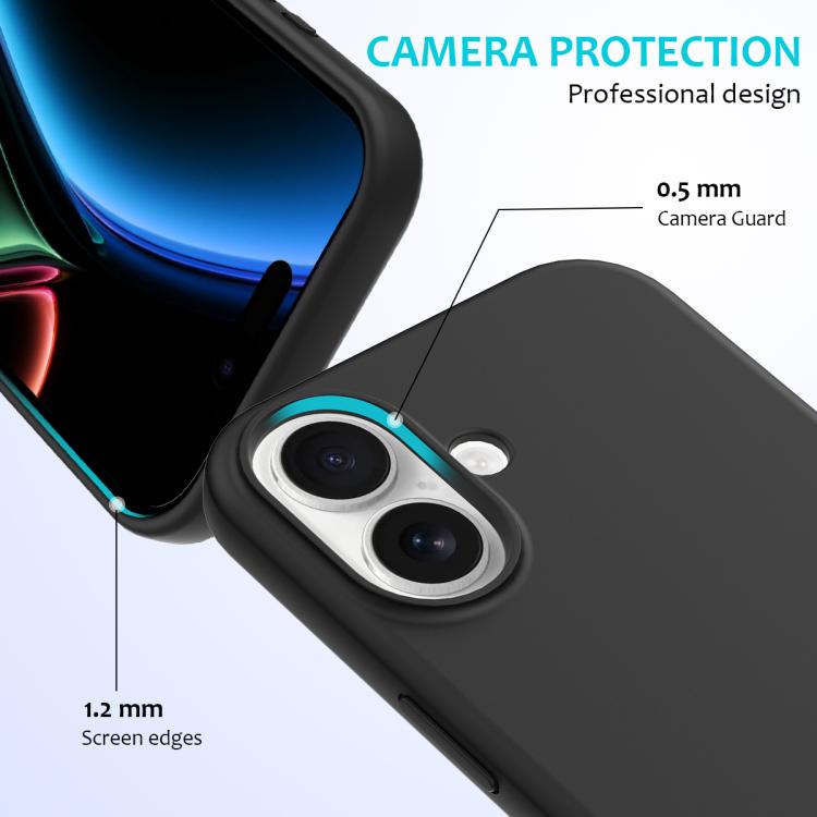 For iPhone 17 Solid Color Silicone Phone Case