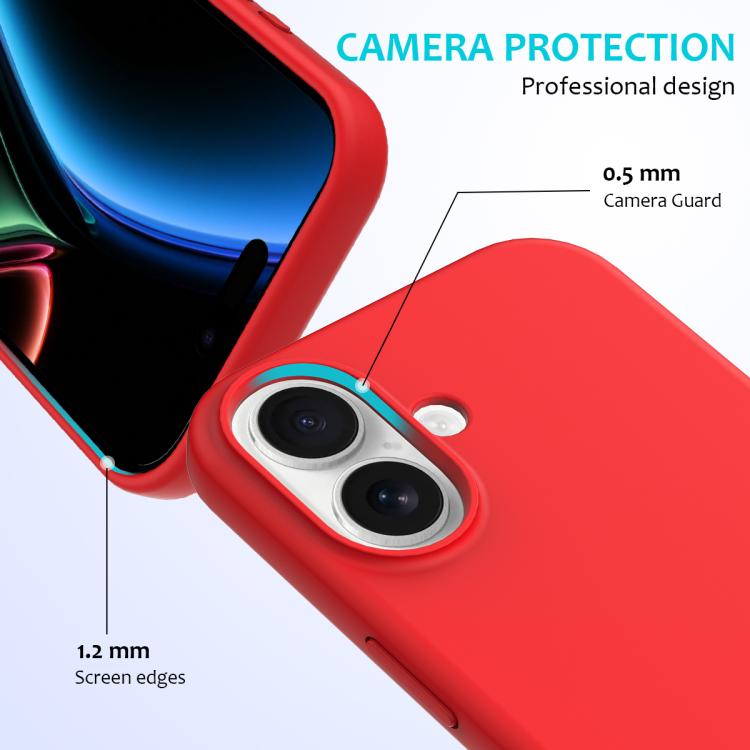 For iPhone 17 Solid Color Silicone Phone Case