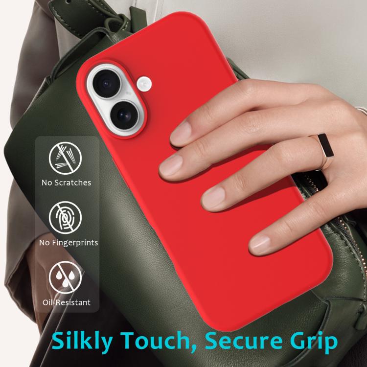 For iPhone 17 Solid Color Silicone Phone Case