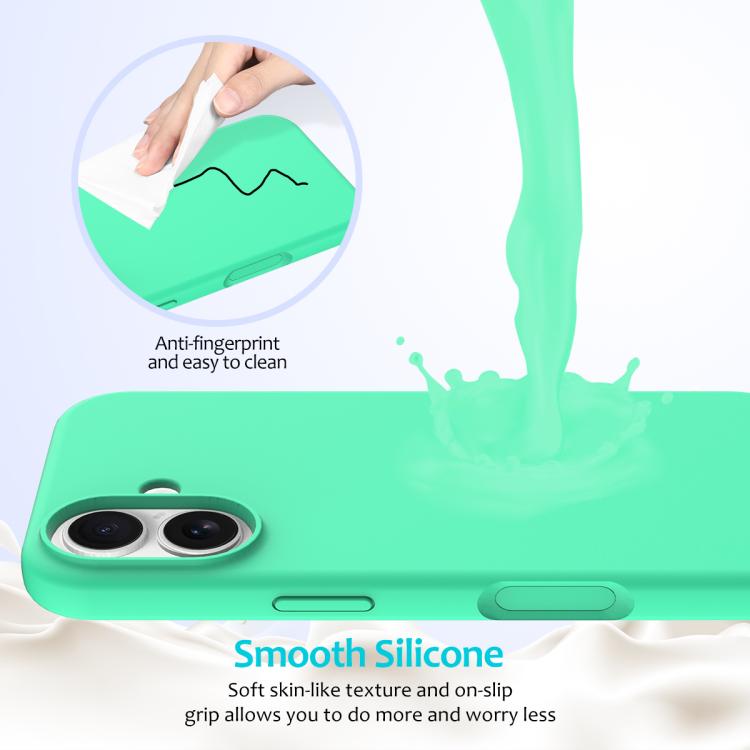 For iPhone 17 Solid Color Silicone Phone Case