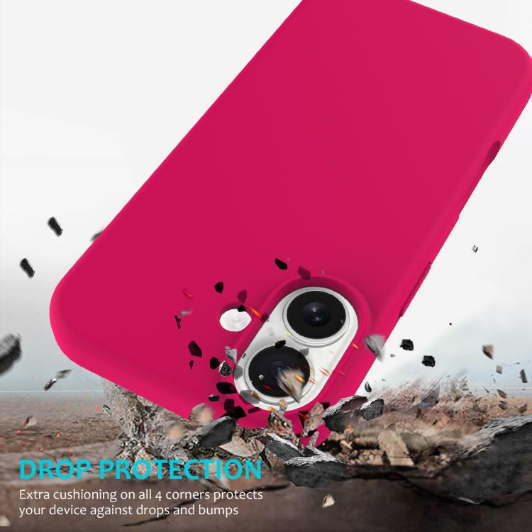 For iPhone 17 Solid Color Silicone Phone Case
