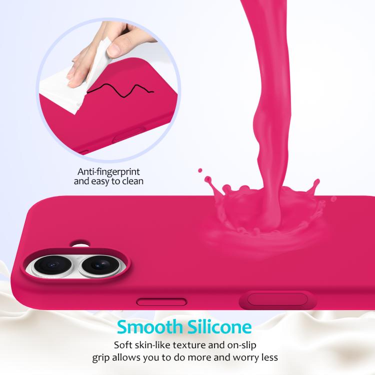 For iPhone 17 Solid Color Silicone Phone Case