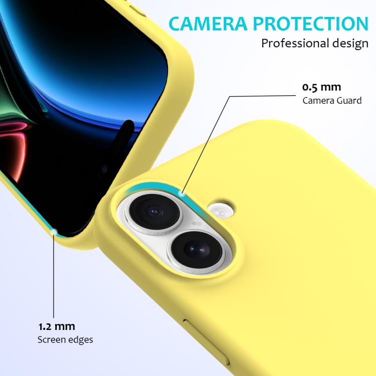 For iPhone 17 Solid Color Silicone Phone Case