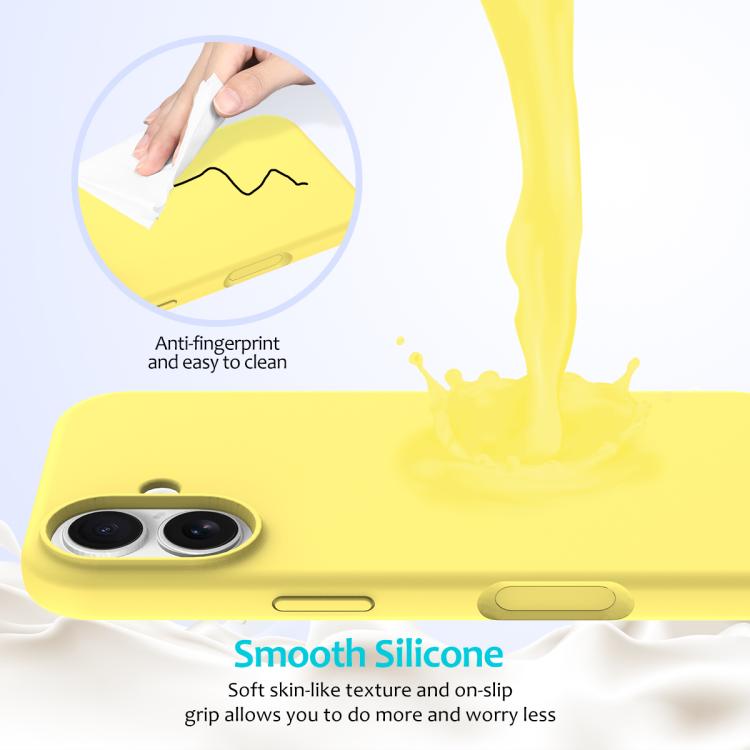 For iPhone 17 Solid Color Silicone Phone Case