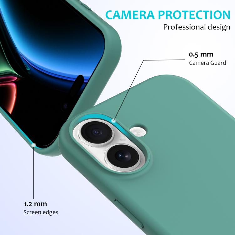 For iPhone 17 Solid Color Silicone Phone Case