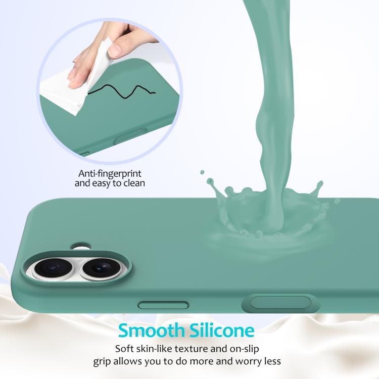 For iPhone 17 Solid Color Silicone Phone Case
