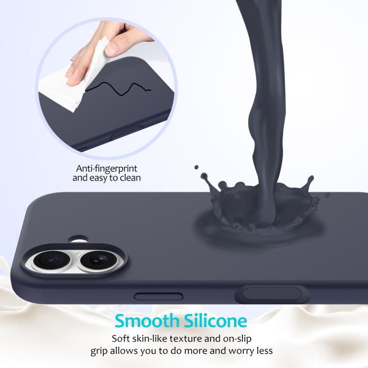For iPhone 17 Solid Color Silicone Phone Case