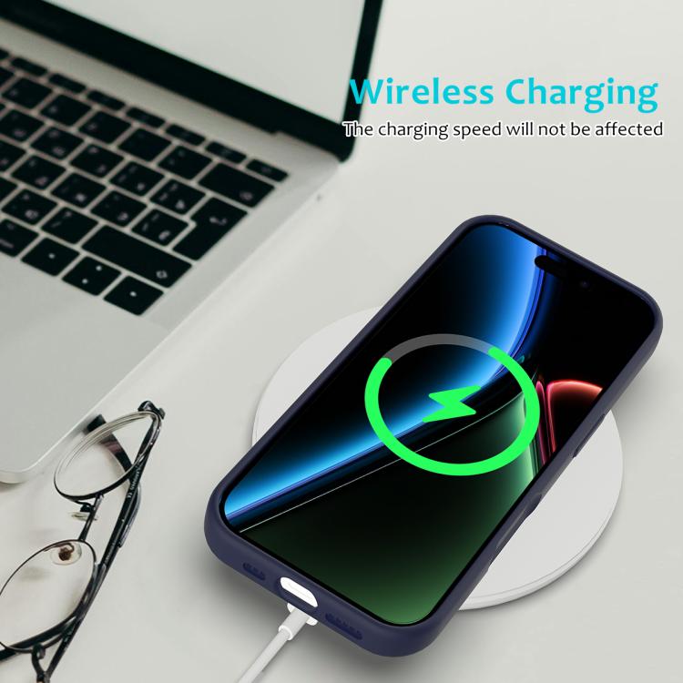For iPhone 17 Solid Color Silicone Phone Case