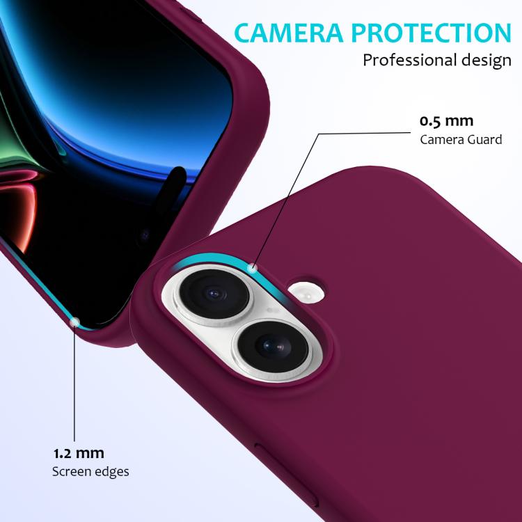 For iPhone 17 Solid Color Silicone Phone Case