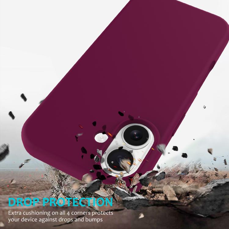 For iPhone 17 Solid Color Silicone Phone Case