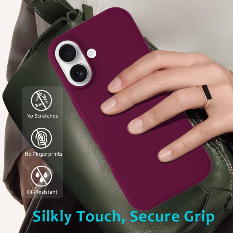 For iPhone 17 Solid Color Silicone Phone Case