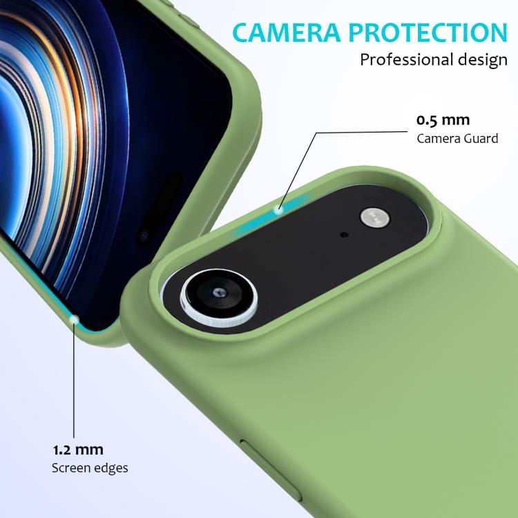 For iPhone Air Solid Color Silicone Phone Case