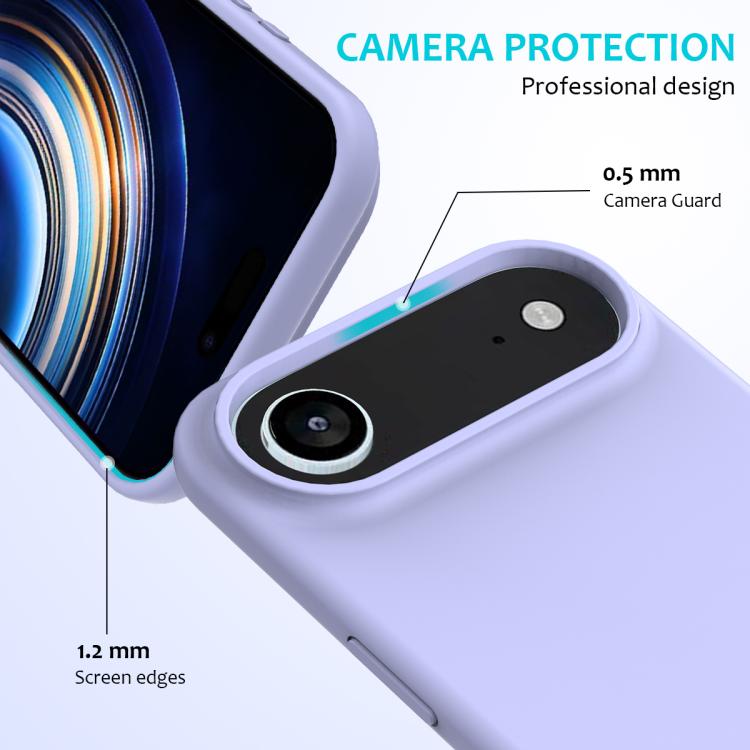 For iPhone Air Solid Color Silicone Phone Case