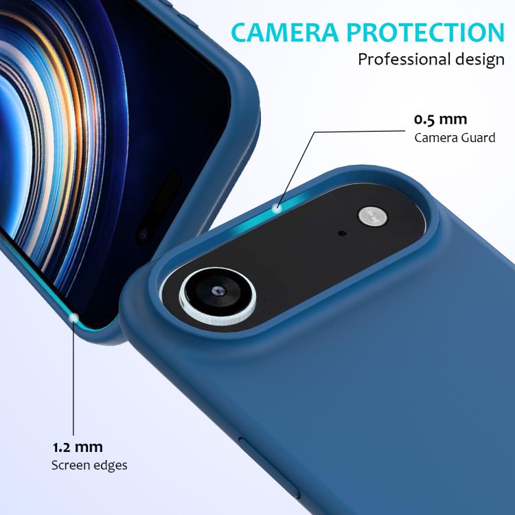 For iPhone Air Solid Color Silicone Phone Case