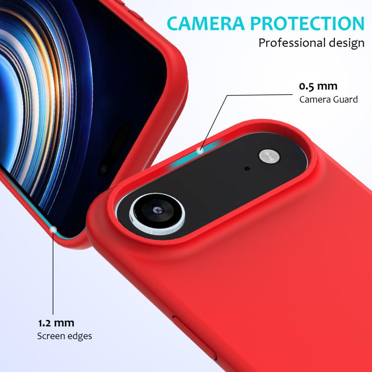 For iPhone Air Solid Color Silicone Phone Case
