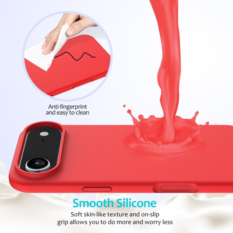 For iPhone Air Solid Color Silicone Phone Case