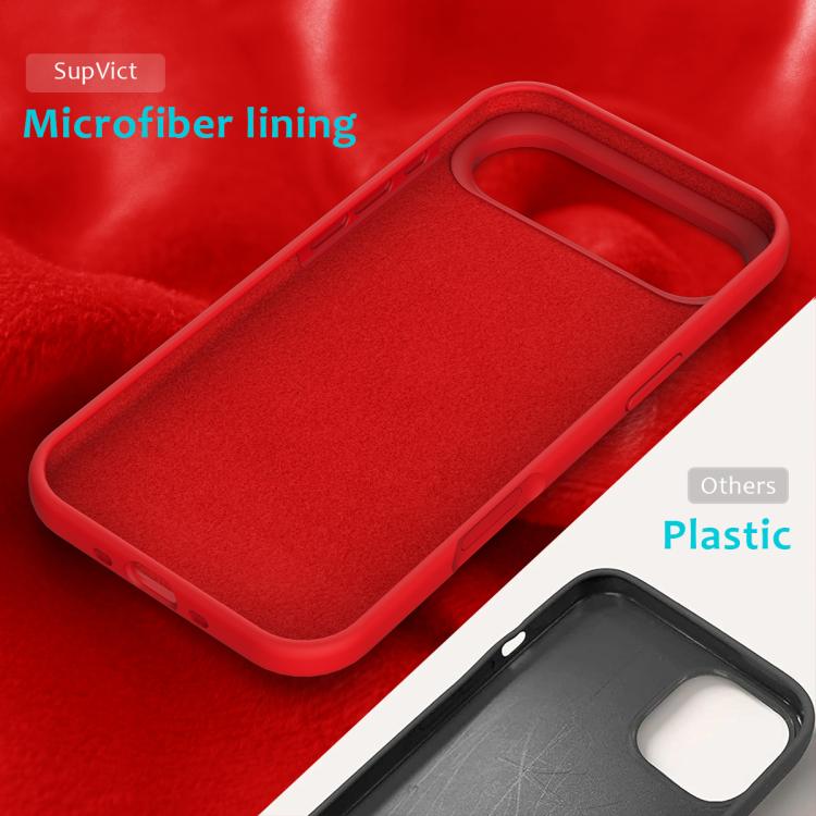 For iPhone Air Solid Color Silicone Phone Case