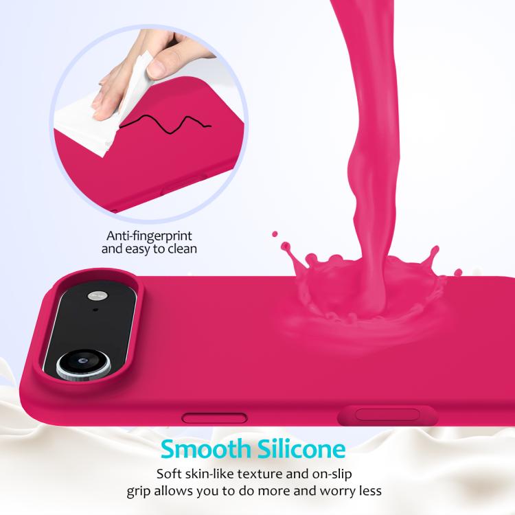 For iPhone Air Solid Color Silicone Phone Case
