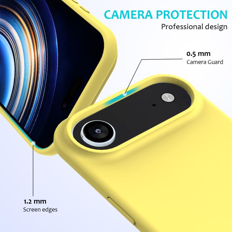 For iPhone Air Solid Color Silicone Phone Case