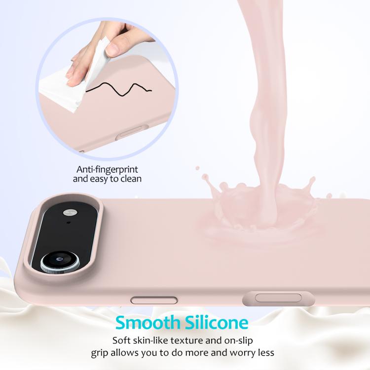 For iPhone Air Solid Color Silicone Phone Case