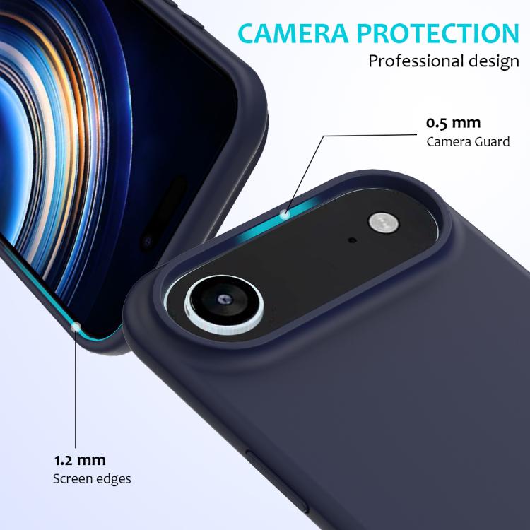 For iPhone Air Solid Color Silicone Phone Case